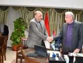 محافظ جنوب سيناء يستقبل رئيس الهيئة العامة للخدمات البيطرية فى ختام جولته للمحافظة