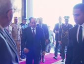 الرئيس السيسي يصل مدينة السادات لافتتاح المرحلة الثانية من مصنع سايلو فوودز