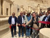 افتتاح حجرتين جديدتين بمعبد حتشبسوت بالدير البحرى ومقبرة ميرو بشمال العساسيف.. صور