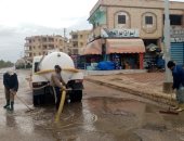 استمرار رفع مياه الأمطار بقرى ومدن كفر الشيخ واستقرار حالة الطقس نسبيا.. صور