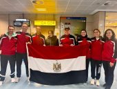 منتخب مصر للريشة الطائرة يتوجه إلى جوهانسبرج للمشاركة فى بطولة أفريقيا
