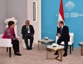 الرئيس السيسي يثمن المشاركة المثمرة والتعاون البناء بين مصر وصندوق النقد