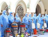 مديرية أوقاف القاهرة تبدأ حملة موسعة لنظافة المساجد وتعقيمها