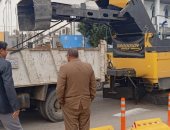 تنفيذ حملات للنظافة والتجميل ورصف شارع بورسعيد بمدينة المنيا