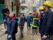 إصابة سيدة وانهيار أجزاء بعقارين وسقوط سقف شقة بسبب الطقس السيئ بالإسكندرية