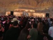 السياحة الثقافية بالأقصر: حفل معبد حتشبسوت حضره 3 آلاف سائح وشاهده 45 مليونا