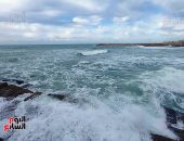 الأرصاد: سرعات الرياح تصل 50 كم فى الساعة على البحر المتوسط وارتفاع الأمواج