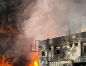 السيطرة على حريق ضخم فى مصنع للزيوت بعجمان "فيديو"