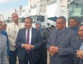 وزير التنمية المحلية ومحافظ المنوفية يتفقدان اصطفاف 25 معدة لمجابهة الأمطار.. فيديو