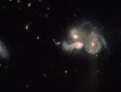 تلسكوب هابل الفضائي يرصد ثلاث مجرات على وشك الاصطدام