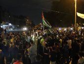 مظاهرات حاشدة دعما لفلسطين ومناهضة لأمريكا فى العاصمة اليونانية أثينا
