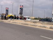 إصابة 12 شخصا فى حادث انقلاب سيارة على الطريق الإقليمى بالقاهرة 