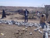 إزالة 11 حالة تعد بمساحة 12 ألف م2 بمركزى أسوان ونصر النوبة