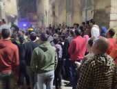 "التضامن الاجتماعى" بالإسكندرية: بحث حالات متضررى انهيار عقار فى الجمرك..صور