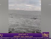 مدير بحوث الشواطئ تعليقا على تغير لون البحر: أمر طبيعي في ظل الغيوم والنوة
