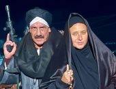 شاهد نيللى كريم ومحمد لطفى فى كواليس تصوير مسلسل "عملة نادرة" 