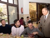 رئيس جامعة المنصورة يتفقد مستوى وجبات الطلاب بالمدن الجامعية 