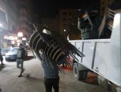 رفع 1200 حالة إشغال وتشميع مقاهٍ مخالفة فى شارع الأربعين بالهرم