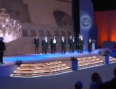 الرئيس السيسي يشاهد عرضًا فنيًا بمشاركة كورال جامعة المنيا 