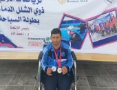 يوسف جلال يحصل على المركز الأول فى بطولة الجمهورية للسباحة للشلل الدماغي