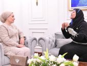 السيدة انتصار السيسى تعبر عن سعادتها البالغة بالحديث مع سيدات مصر الملهمات