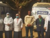 حياة كريمة فى بنى سويف.. الكشف على 1112 حالة فى قافلة طبية بقرية شنرا 