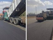 محافظ الإسماعيلية يتابع أعمال رصف وتطوير شبكات الطرق بنطاق المحافظة 