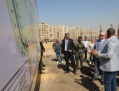 محافظ القاهرة يتفقد حديقة موقف الحى العاشر الجديد بميدان الواحة