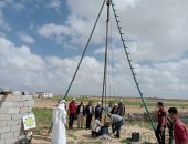 حفر أبار مياه وإنشاء محطات تحلية وترميم مساجد بقرية أبو العراج شمال سيناء