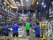 تدريبات مكثفة للاعبى المصرى فى الجيم بمشاركة المحترفين استعدادا للبنك الأهلى.. صور