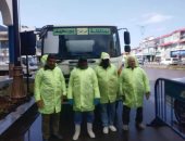 سيارات "الفاكيوم والنافوري" تتدخل لسحب مياه الأمطار من شوارع بورسعيد