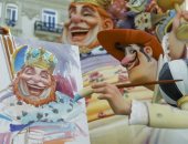 رسومات كرتونية وألوان مبهجة.. فعاليات كرنفال فالاس فى إسبانيا