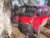 إصابة 8 أشخاص فى حادث اصطدام سيارة بشجرة على طريق الإسماعيلية بورسعيد 