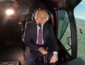 بوتين يقود مروحية عسكرية فى سيبيريا خلال زيارته مصنع للطيران.. فيديو