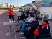 فيتوريا يؤازر المنتخب الأولمبى قبل مواجهة زامبيا.. صور 