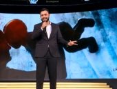 فارس قطرية يقدم فقرة شعرية خلال احتفالية المرأة المصرية بحضور الرئيس السيسي