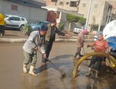 رفع مياه الأمطار بالقرى والمدن لليوم الثالث واستمرار حركة الملاحة بكفر الشيخ
