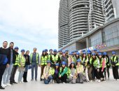 "الإسكان" تنظم زيارة موسعة لطلاب الجامعة الألمانية بالقاهرة لمدينة العلمين الجديدة