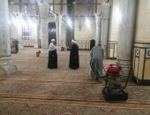 مسجد سيدي أحمد البدوي بطنطا يستعد لاستقبال المصلين في أول صلاة تراويح