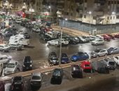 هطول أمطار متوسطة على مدينتى بورسعيد وبورفؤاد وسط انخفاض درجات الحرارة