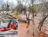 مصرع 3 على الأقل فى ولاية أريزونا بسبب الفيضانات.. صور