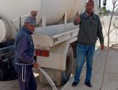 مجلس الحسنة بوسط سيناء يواصل تنفيذ حملة نظافة وتشجير شوارع المدينة 