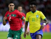 المغرب تتقدم على البرازيل بهدف بوفال في شوط مثير.. فيديو