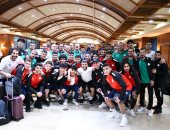 وزير الرياضة يستقبل المنتخب الأوليمبى بمطار القاهرة بعد التأهل لكأس الأمم الإفريقية