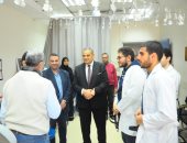 رئيس جامعة كفر الشيخ يتفقد المستشفى الجامعى ويتابع أعمال الصيانة والتجديدات