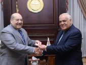 رئيس الشيوخ يستقبل الفريق عبدالمنعم التراس بعد تعيينه عضوا بالمجلس 