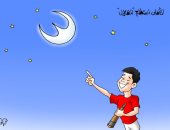 الأهلى يستطلع الهلال في كاريكاتير أحمد قاعود