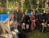 صناع "مذكرات زوج" فى احتفالية بحضور طارق لطفى وحميد الشاعري وصناع التتر