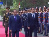 إجراء مراسم استقبال رسمية لرئيس قبرص داخل قصر الاتحادية