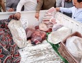 ضبط 60 كيلو لحوم فاسدة بمحال فى حدائق الأهرام